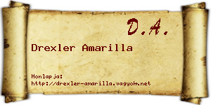 Drexler Amarilla névjegykártya